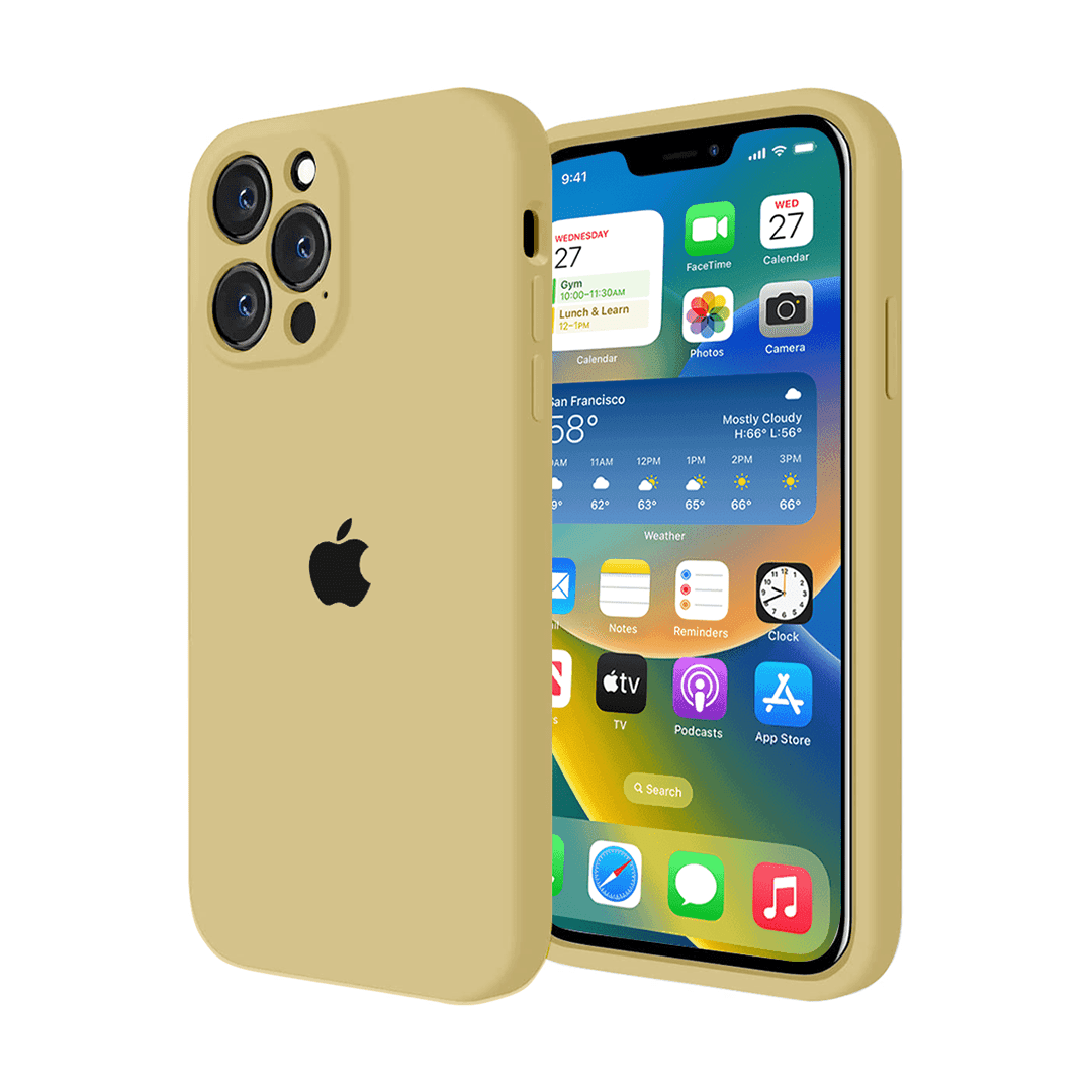 iPhone Camera Protection Silicone Case (Golden) - A-1 Thread Vault