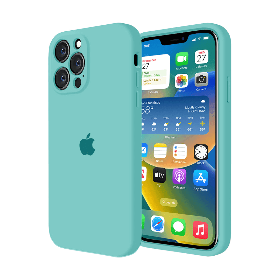 iPhone Camera Protection Silicone Case (Ice Sea Blue) - A-1 Thread Vault