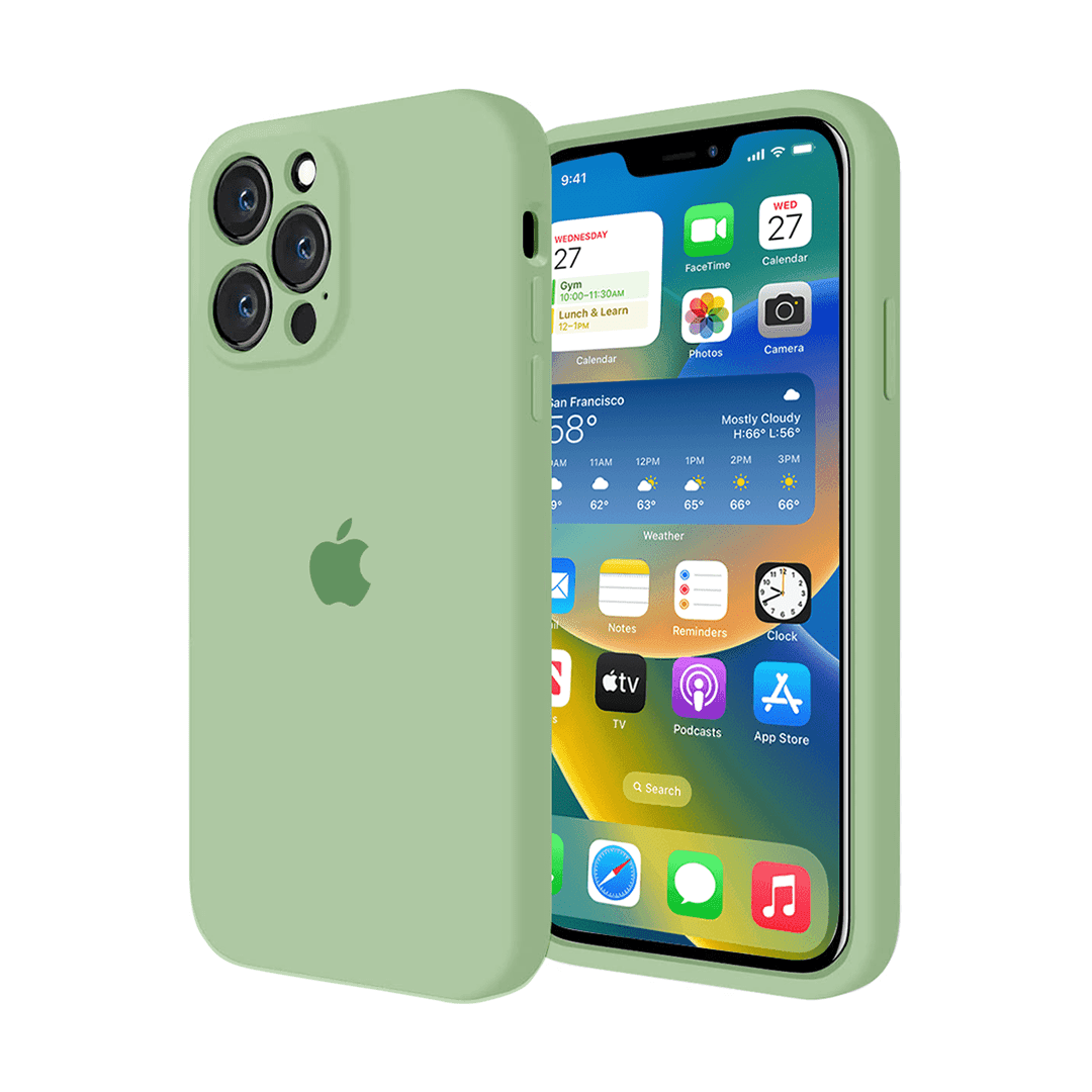 iPhone Camera Protection Silicone Case (Matcha Green) - A-1 Thread Vault