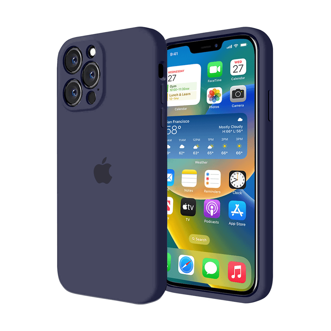 iPhone Camera Protection Silicone Case (Midnight Blue) - A-1 Thread Vault