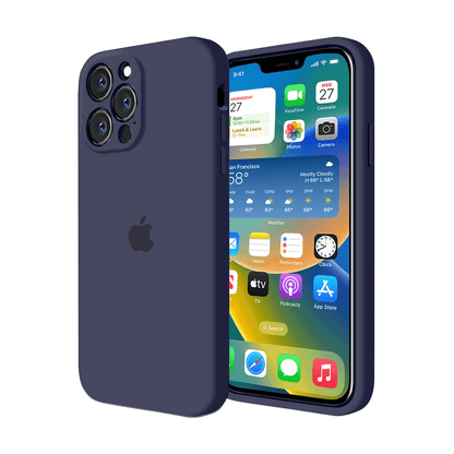iPhone Camera Protection Silicone Case (Midnight Blue) - A-1 Thread Vault