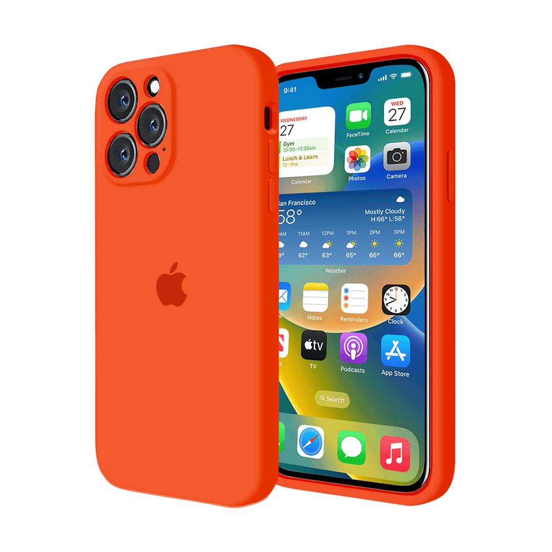 iPhone Camera Protection Silicone Case (Orange) - A-1 Thread Vault