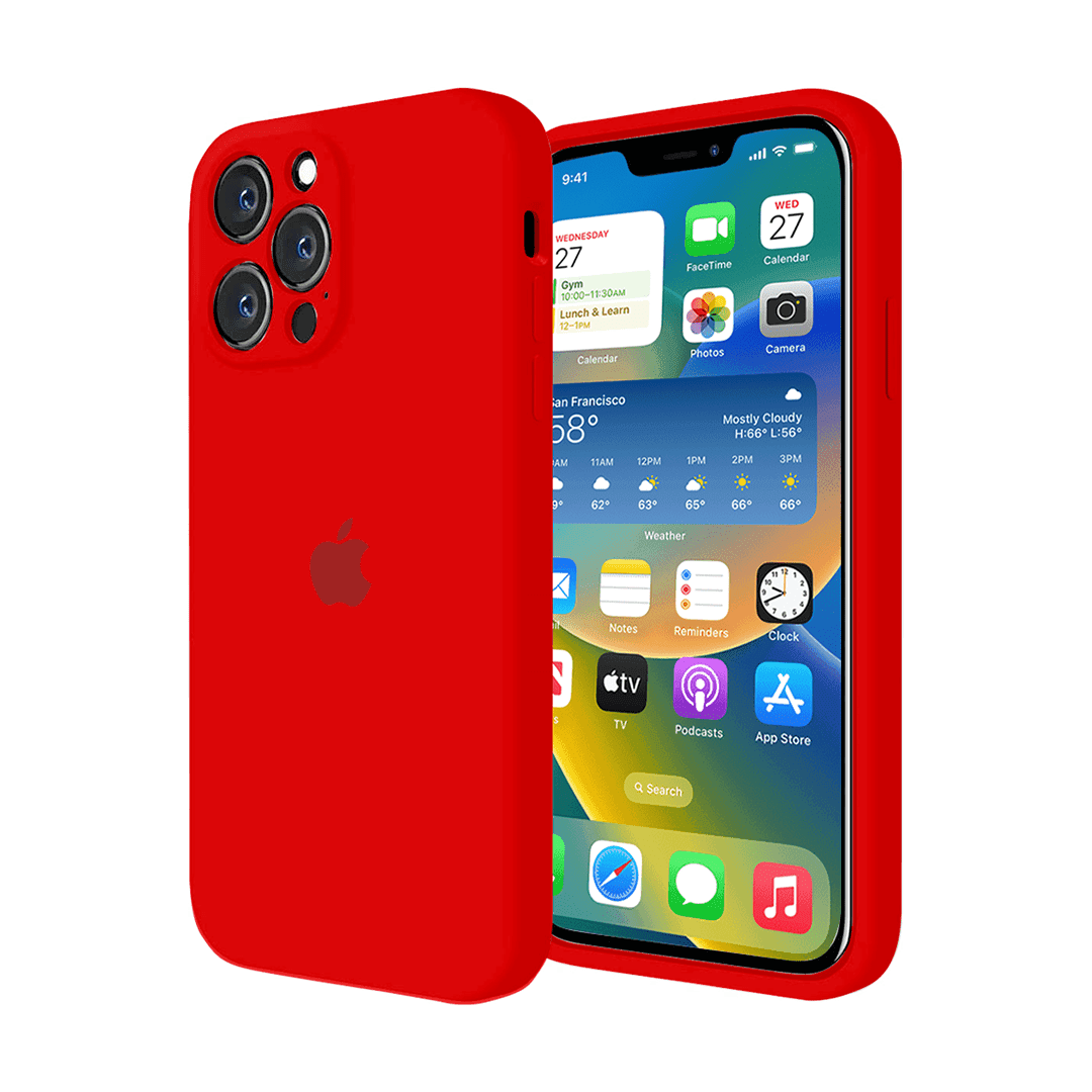 iPhone Camera Protection Silicone Case (Red) - A-1 Thread Vault