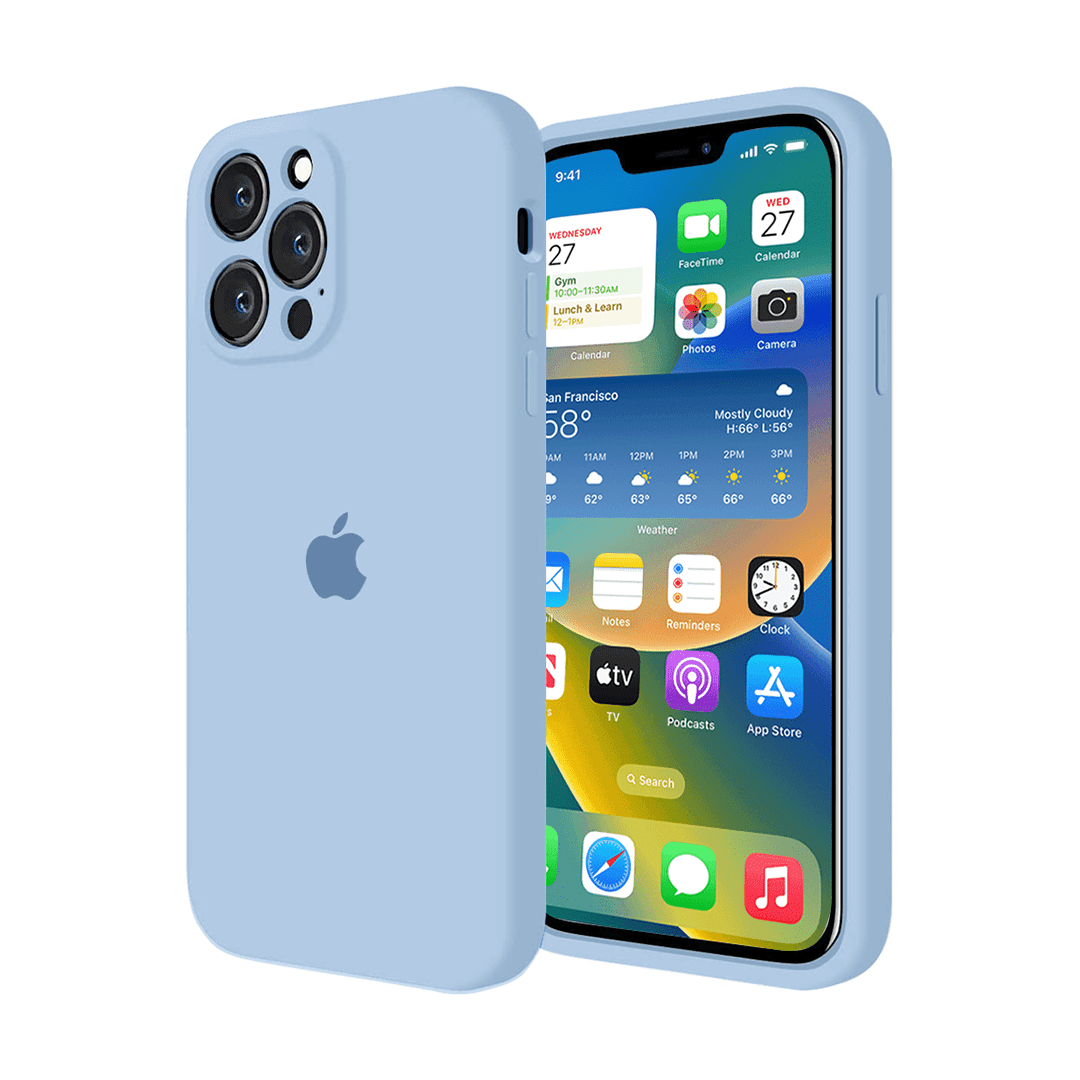 iPhone Camera Protection Silicone Case (Sky Blue) - A-1 Thread Vault