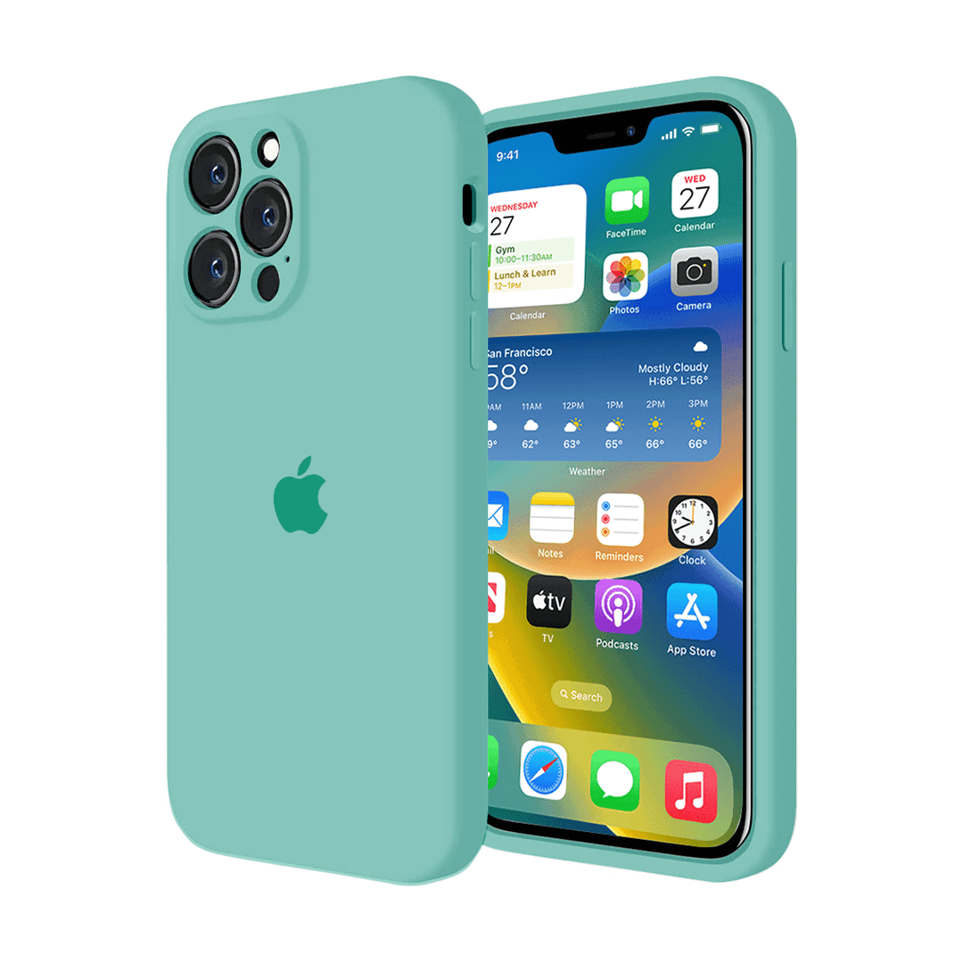 iPhone Camera Protection Silicone Case (Spearmint Green) - A-1 Thread Vault