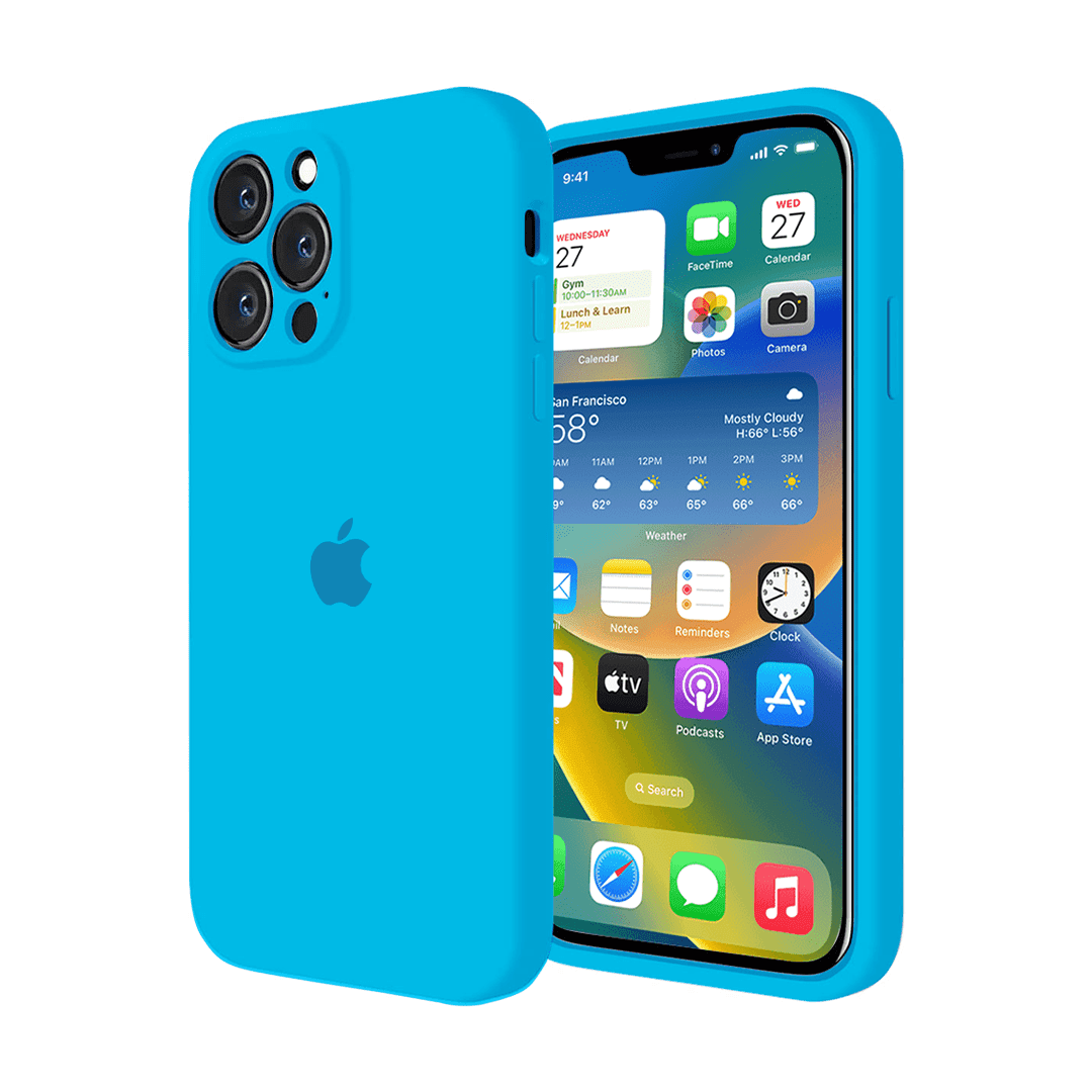 iPhone Camera Protection Silicone Case (Surf Blue) - A-1 Thread Vault