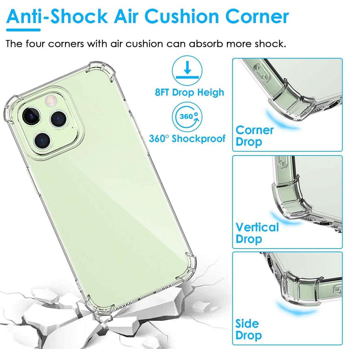 iPhone Shockproof Clear Phone Case Soft TPU - A-1 Thread Vault