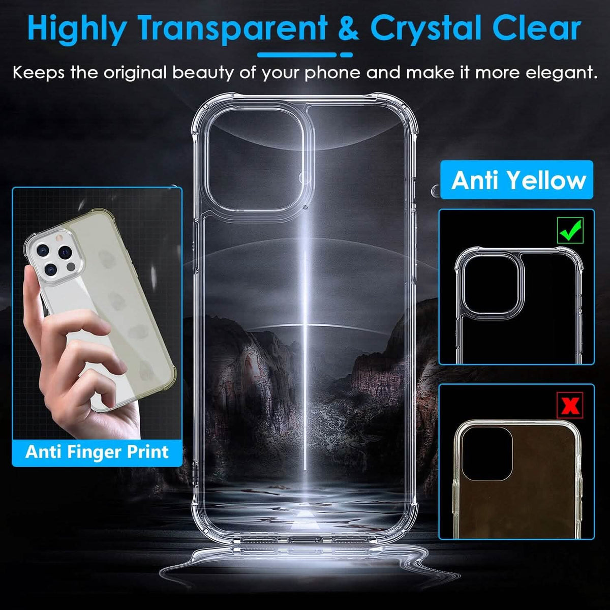 iPhone Shockproof Clear Phone Case Soft TPU - A-1 Thread Vault