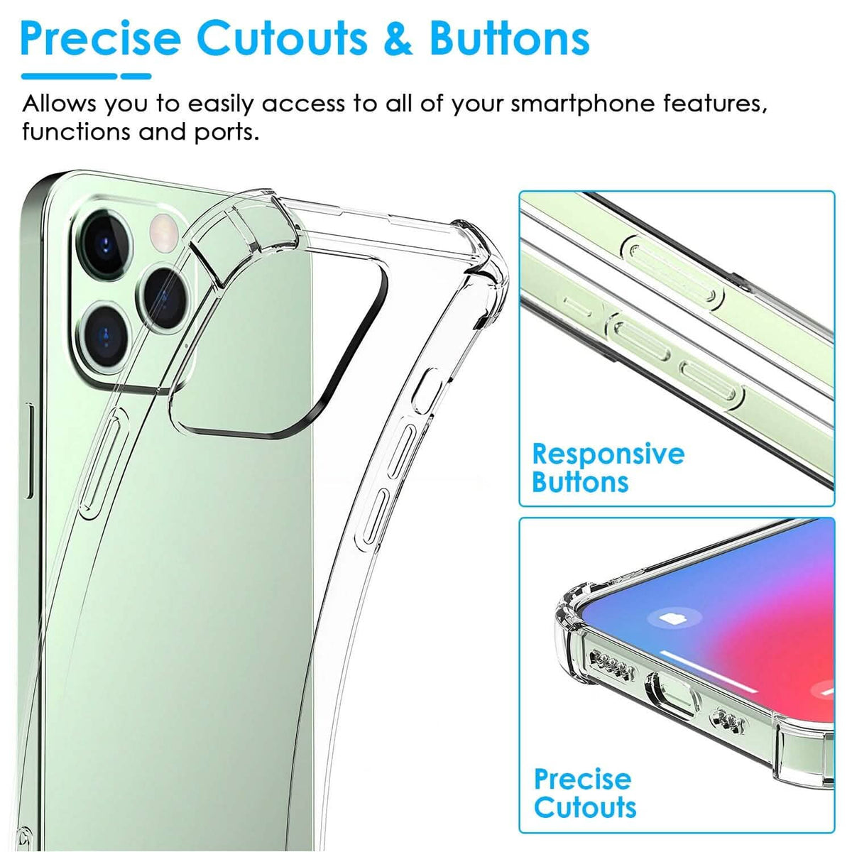 iPhone Shockproof Clear Phone Case Soft TPU - A-1 Thread Vault