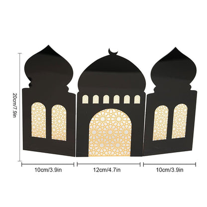 Islamic Acrylic Folding Screen Hollow Pattern Desktop Decor (MAC402) - A-1 Thread Vault