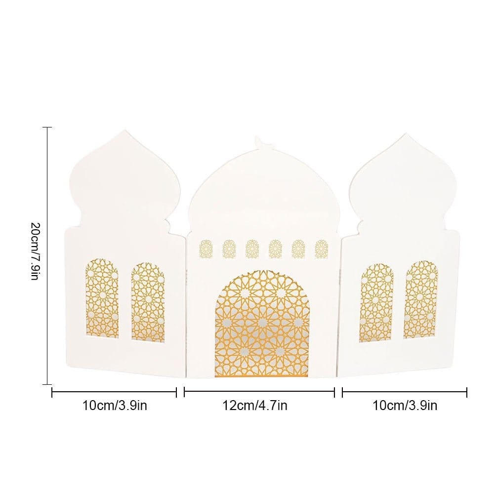 Islamic Acrylic Folding Screen Hollow Pattern Desktop Decor (MAC402) - A-1 Thread Vault