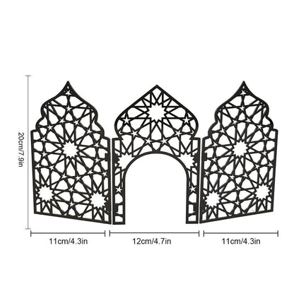 Islamic Acrylic Folding Screen Hollow Pattern Desktop Decor (MAC402) - A-1 Thread Vault