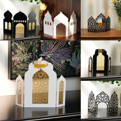 Islamic Acrylic Folding Screen Hollow Pattern Desktop Decor (MAC402) - A-1 Thread Vault