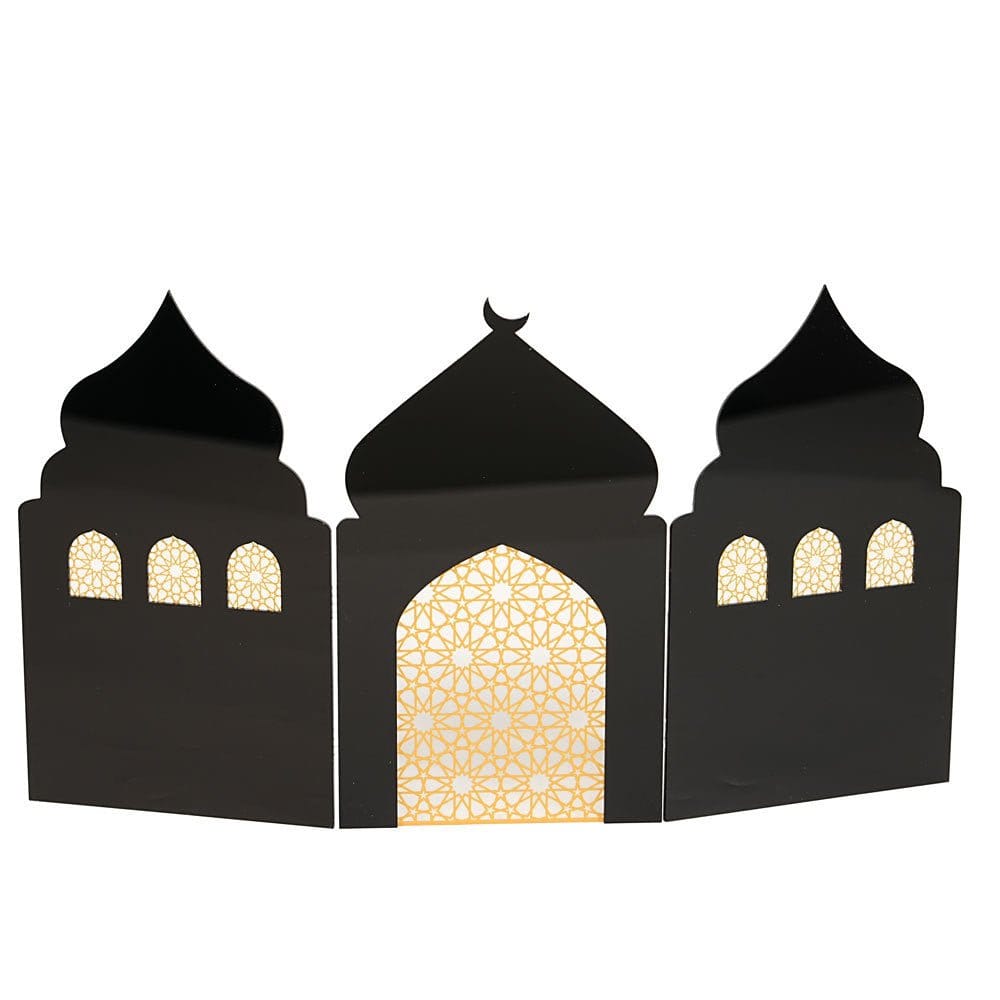Islamic Acrylic Folding Screen Hollow Pattern Desktop Decor (MAC402) - A-1 Thread Vault