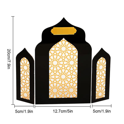 Islamic Acrylic Folding Screen Hollow Pattern Desktop Decor (MAC402) - A-1 Thread Vault