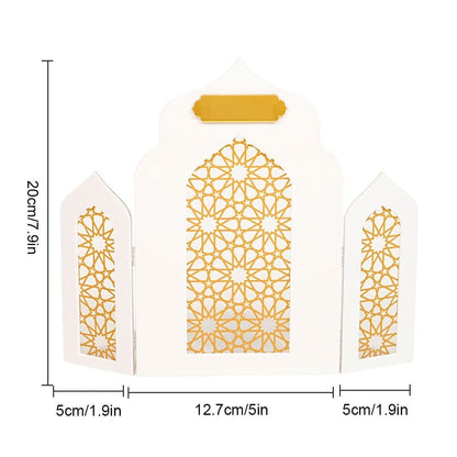 Islamic Acrylic Folding Screen Hollow Pattern Desktop Decor (MAC402) - A-1 Thread Vault