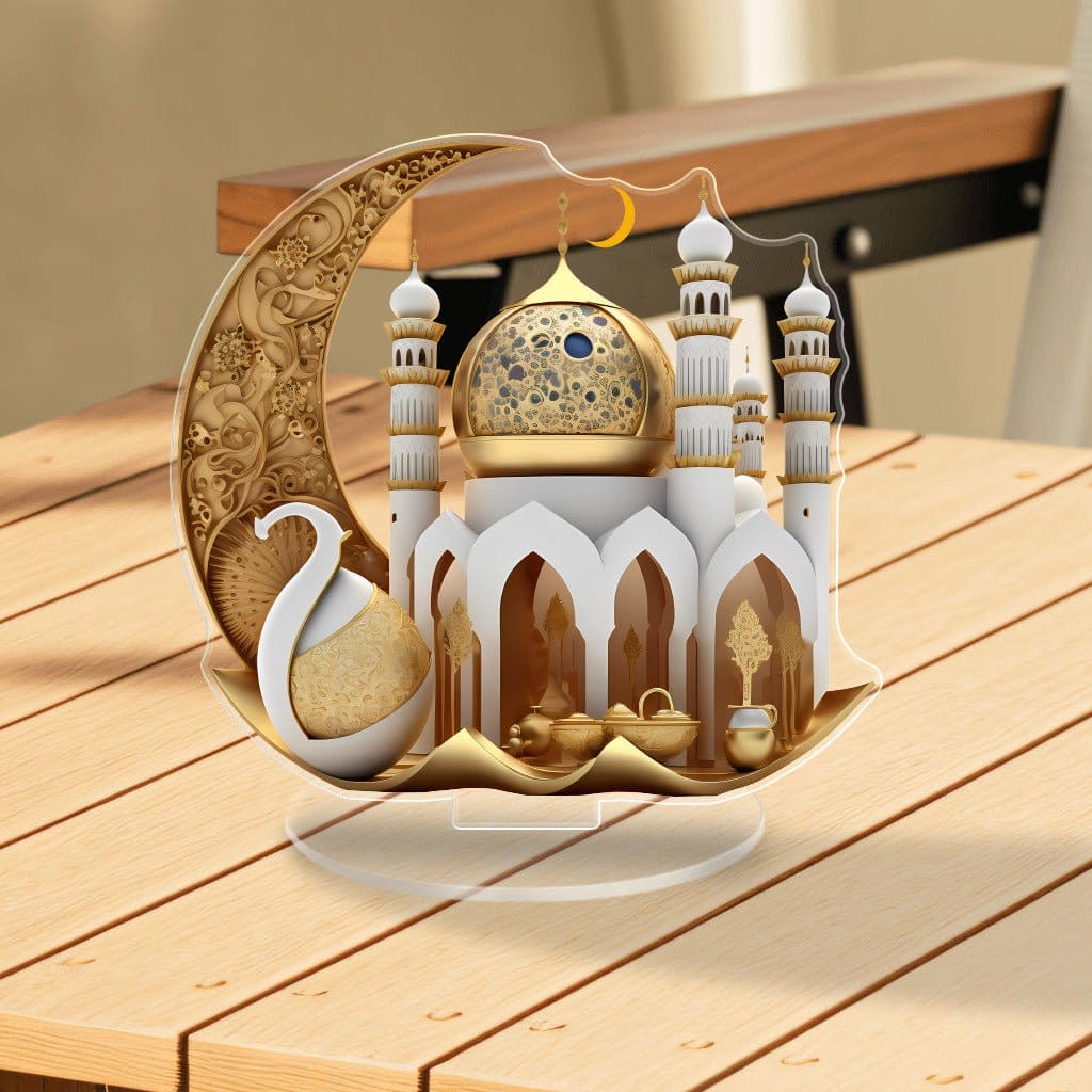 Islamic Style Mosque Acrylic Tabletop Decor (MAC386) - A-1 Thread Vault
