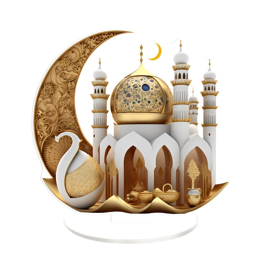Islamic Style Mosque Acrylic Tabletop Decor (MAC386) - A-1 Thread Vault