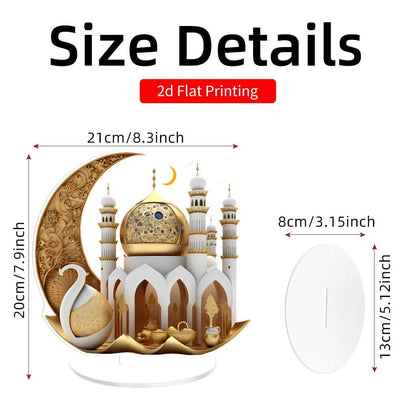 Islamic Style Mosque Acrylic Tabletop Decor (MAC386) - A-1 Thread Vault