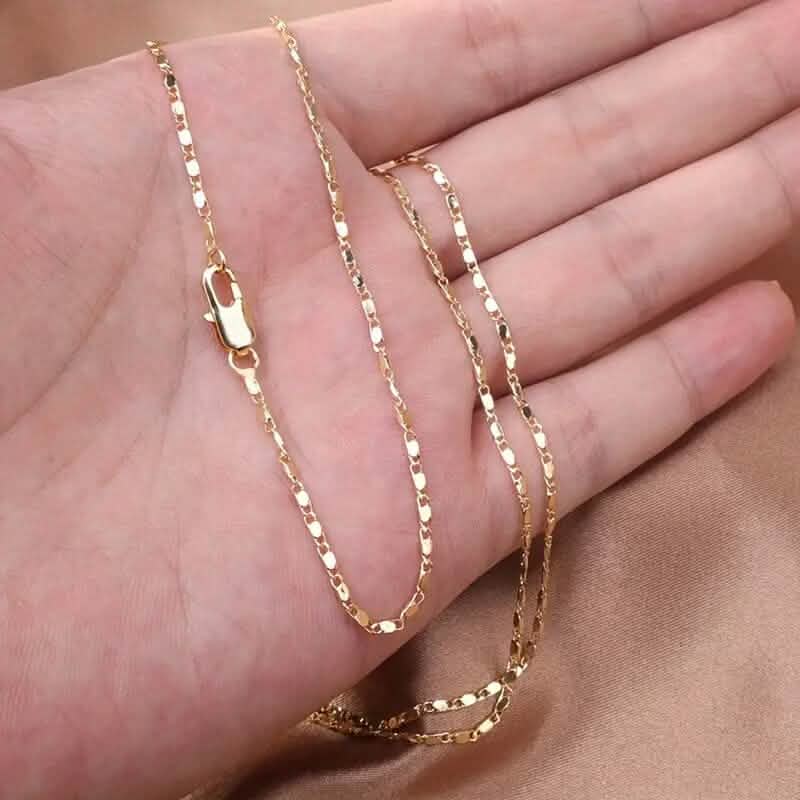 Italian 18K Gold Plated Punk Chain Necklace - A-1 Thread Vault