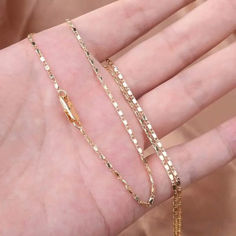 Italian 18K Gold Plated Punk Chain Necklace - A-1 Thread Vault