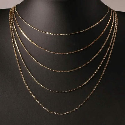 Italian 18K Gold Plated Punk Chain Necklace - A-1 Thread Vault