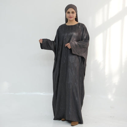 Jacquard Batwing Maxi Abaya(MA447) - A-1 Thread Vault