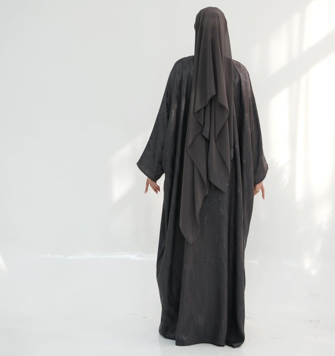 Jacquard Batwing Maxi Abaya(MA447) - A-1 Thread Vault