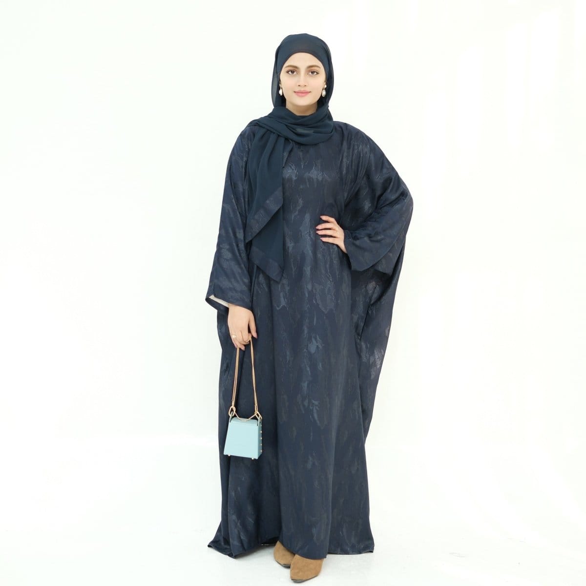 Jacquard Batwing Maxi Abaya(MA447) - A-1 Thread Vault