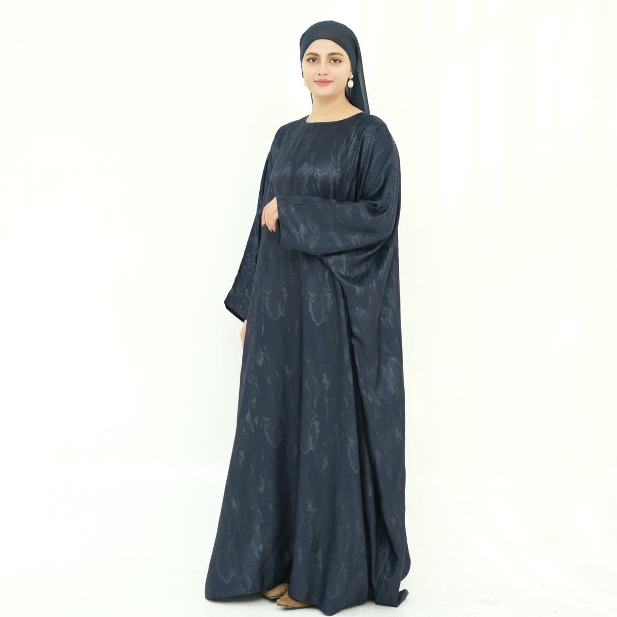 Jacquard Batwing Maxi Abaya(MA447) - A-1 Thread Vault
