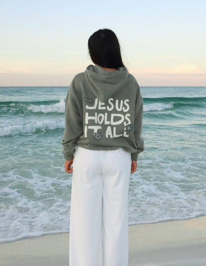 Jesus Holds It All Unisex Hoodie - A-1 Thread Vault
