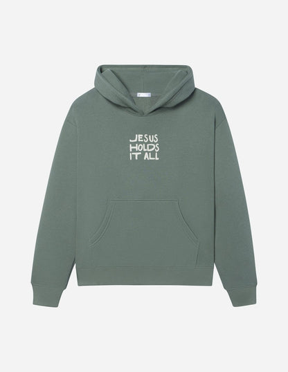 Jesus Holds It All Unisex Hoodie - A-1 Thread Vault