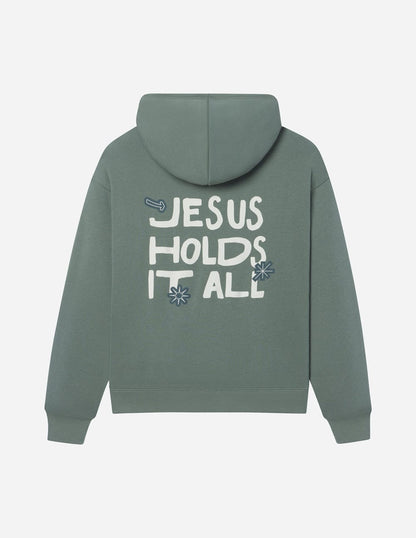 Jesus Holds It All Unisex Hoodie - A-1 Thread Vault