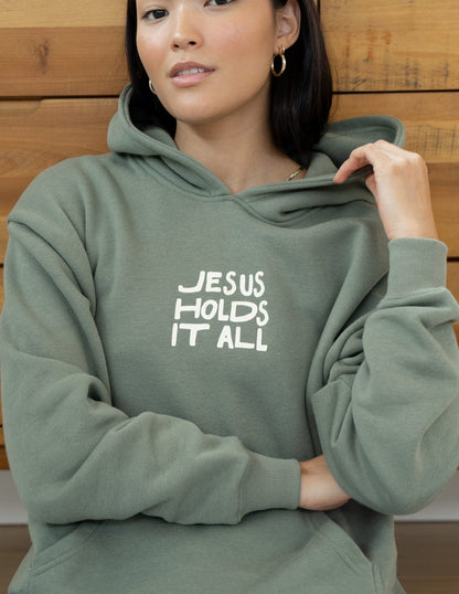 Jesus Holds It All Unisex Hoodie - A-1 Thread Vault