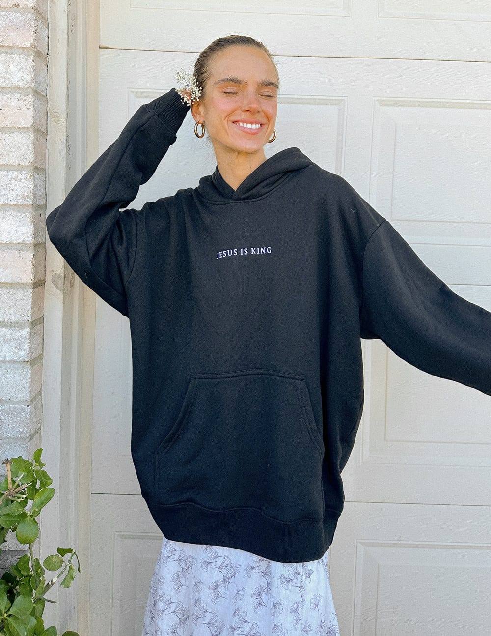 Jesus Is King Black Unisex Hoodie - A-1 Thread Vault