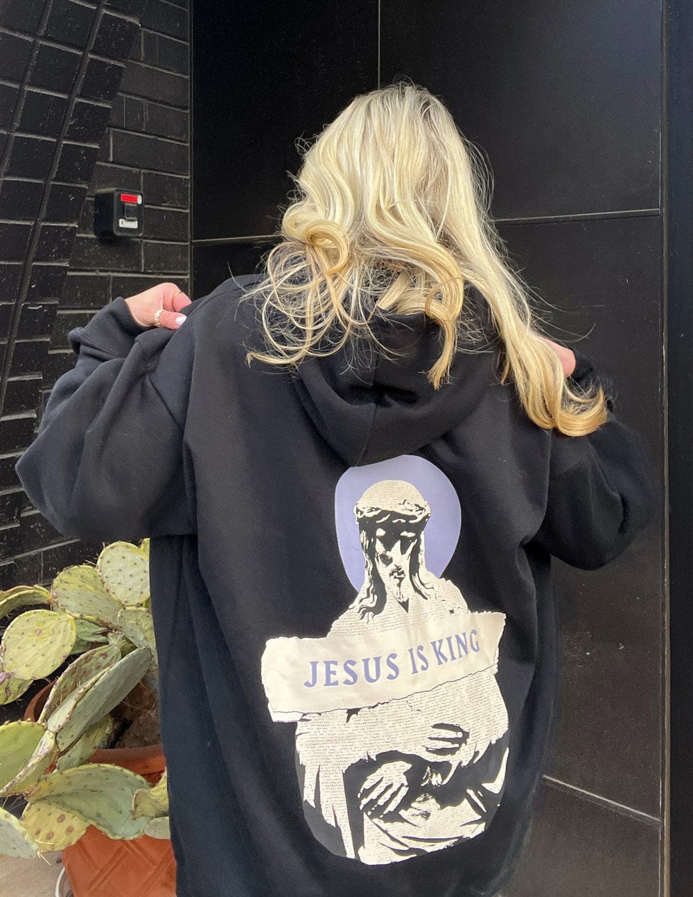 Jesus Is King Black Unisex Hoodie - A-1 Thread Vault