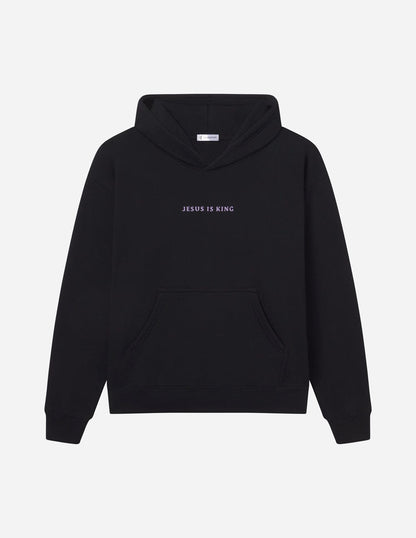 Jesus Is King Black Unisex Hoodie - A-1 Thread Vault