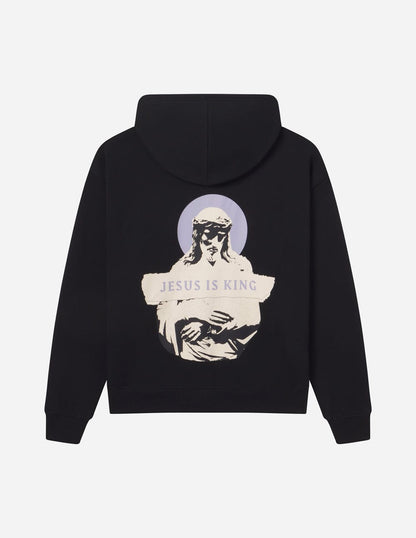 Jesus Is King Black Unisex Hoodie - A-1 Thread Vault