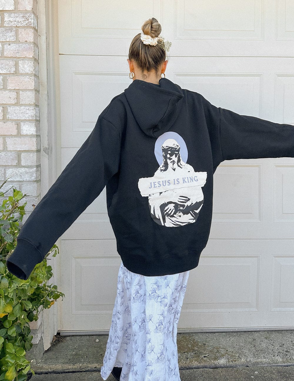 Jesus Is King Black Unisex Hoodie - A-1 Thread Vault
