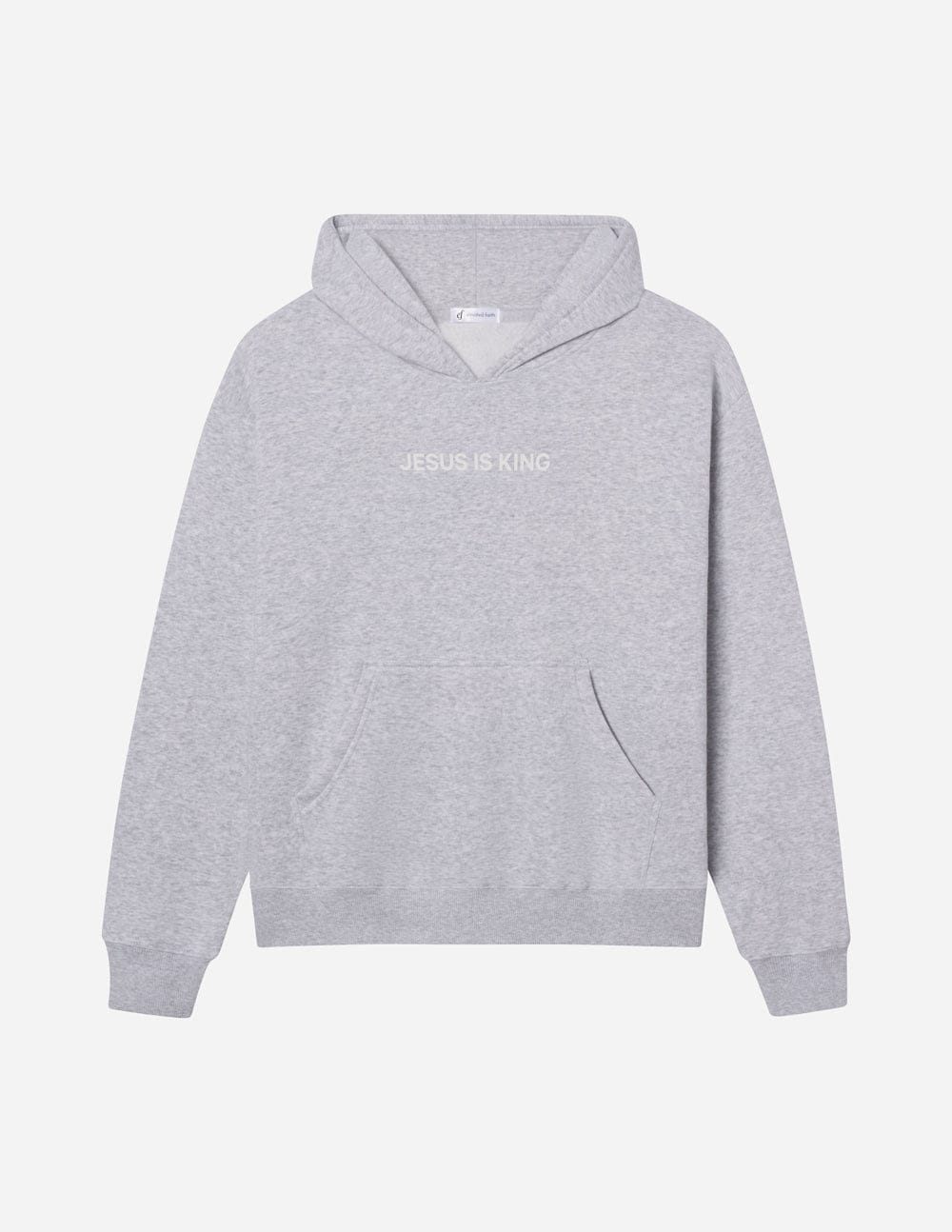 Jesus Is King Heather Grey Unisex Hoodie - A-1 Thread Vault