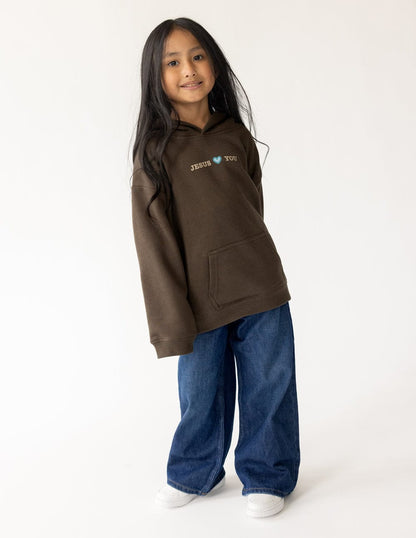 Jesus Loves You Kids Hoodie - A-1 Thread Vault