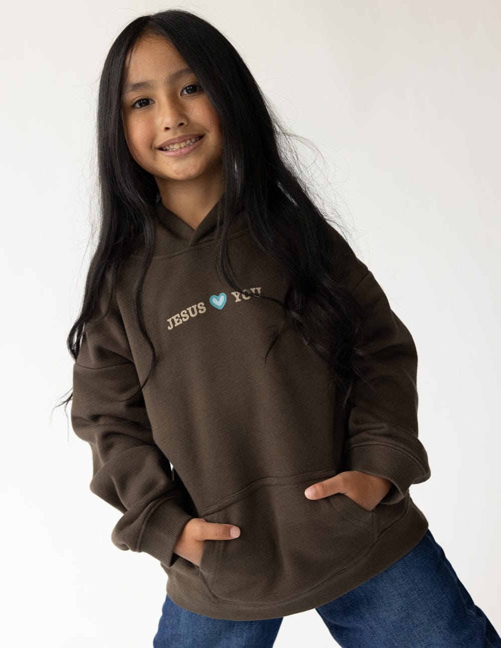 Jesus Loves You Kids Hoodie - A-1 Thread Vault