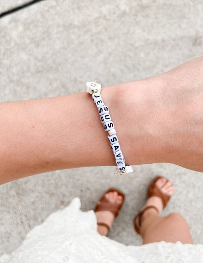 Jesus Saves Letter Bracelet - A-1 Thread Vault