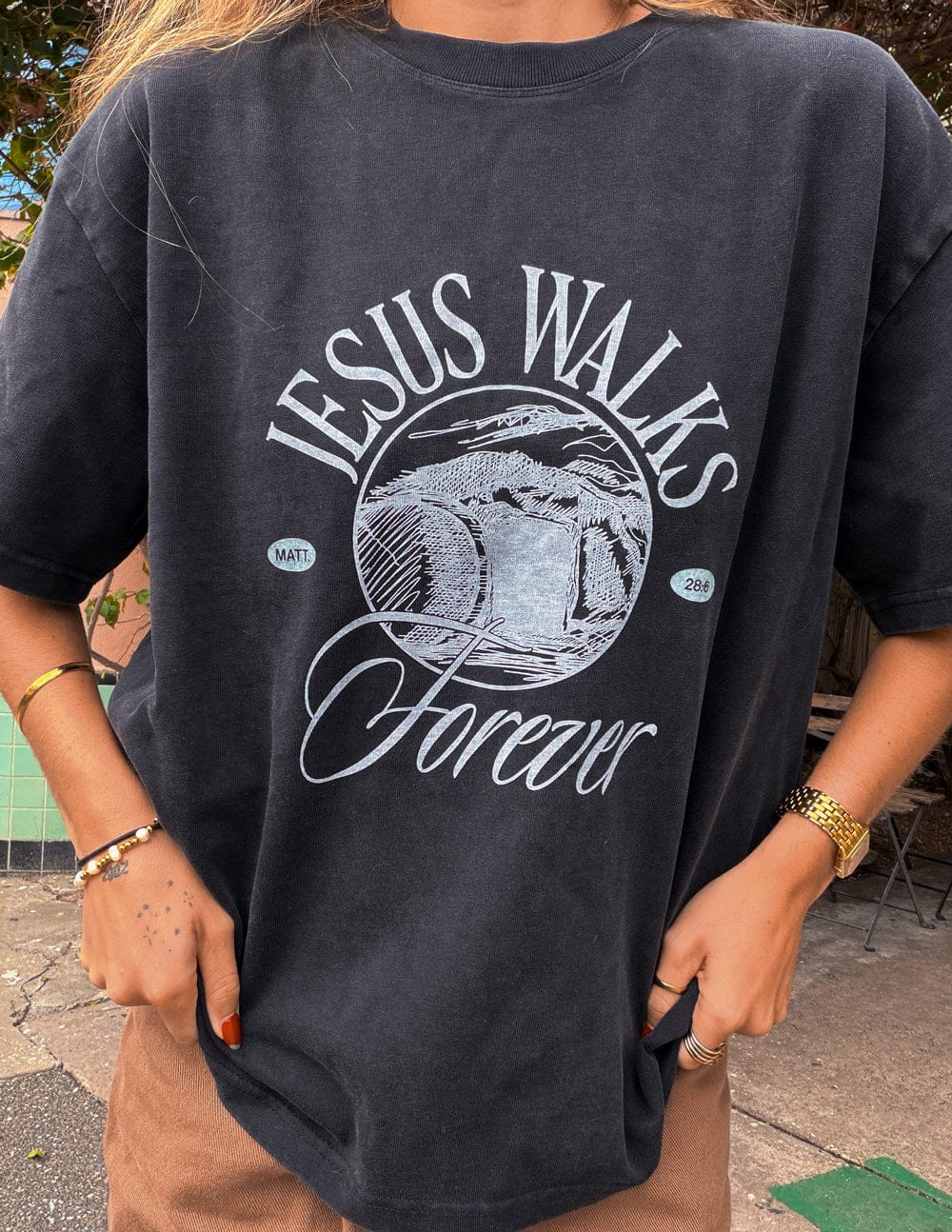 Jesus Walks Heavyweight Tee - A-1 Thread Vault