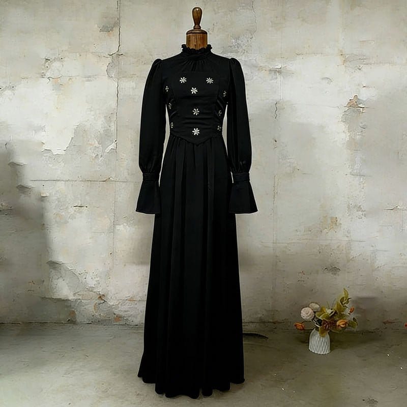 Jewel Embellished Maxi Dress (MS393) - A-1 Thread Vault