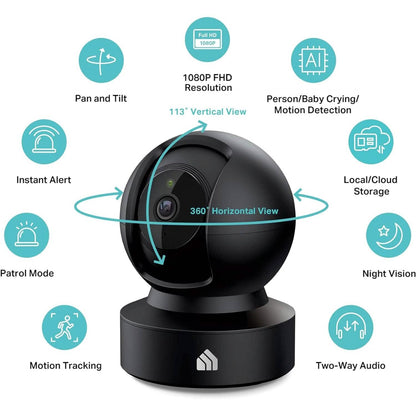Kasa Smart 2023 New Indoor Pan-Tilt Security Camera (Refurbished) - A-1 Thread Vault