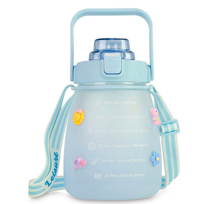 Kawaii Water Bottle with Straw - A-1 Thread Vault
