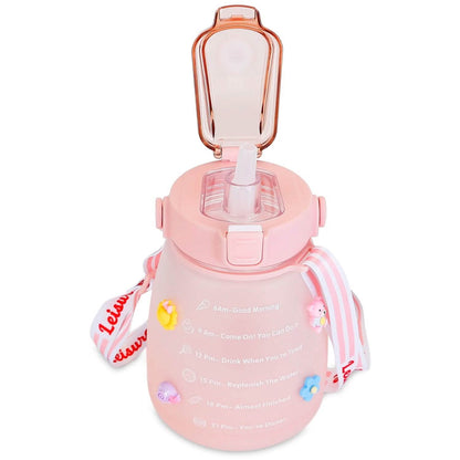Kawaii Water Bottle with Straw - A-1 Thread Vault