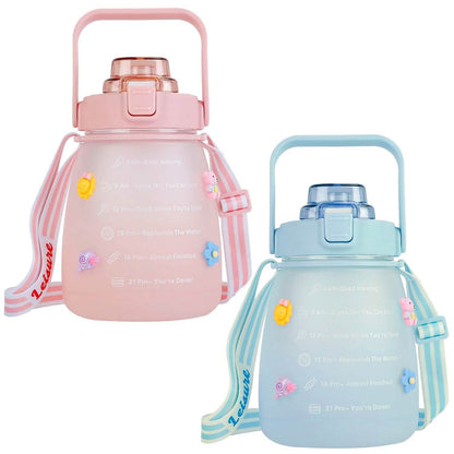 Kawaii Water Bottle with Straw - A-1 Thread Vault