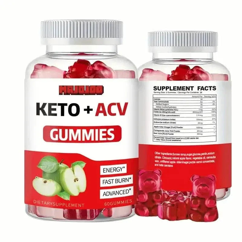 KETO +ACV Gummies Apple Cider Vinegar & B12 - A-1 Thread Vault